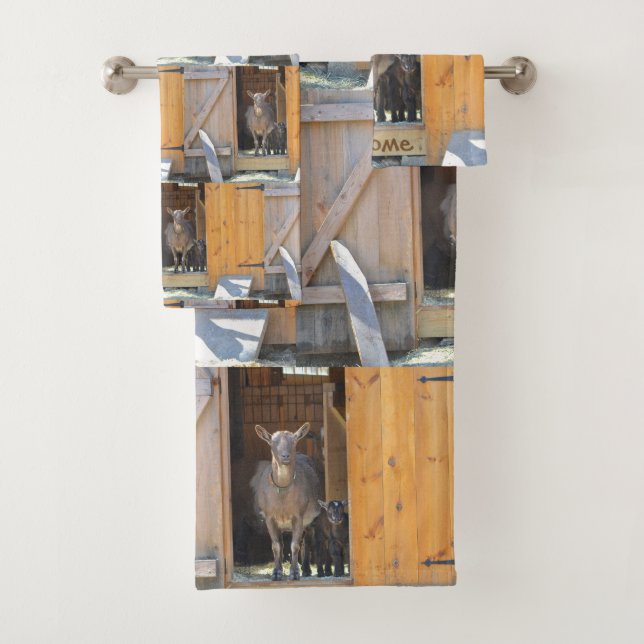 Freundliche Ziegen Badhandtuch Set (Insitu)