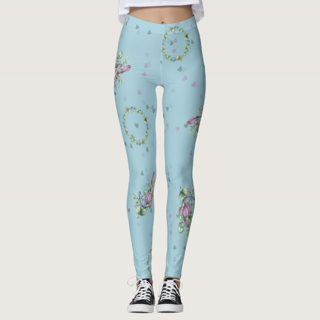 FREUNDLICHER BLAUE LEGGINGS (Vorderseite)