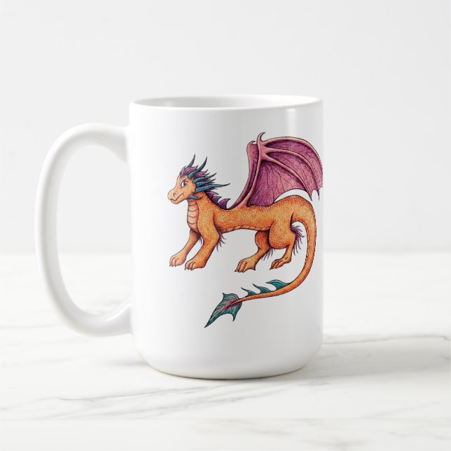 Freundlicher Drache Kaffeetasse (Links)