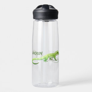 Freundlicher Eidechse Mit Ihrem Namen Trinkflasche