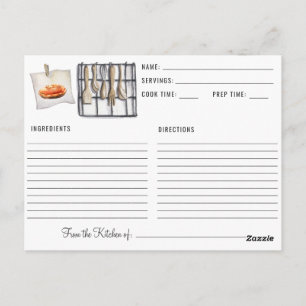 Freundlicher Erntedank Lieblingsrezepte Postkarte
