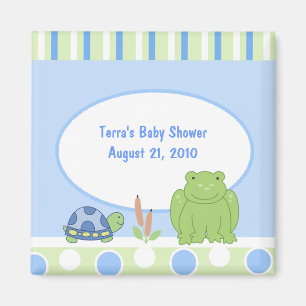 Freundlicher Frog & Turtle Baby Shower Fevor Magne Magnet