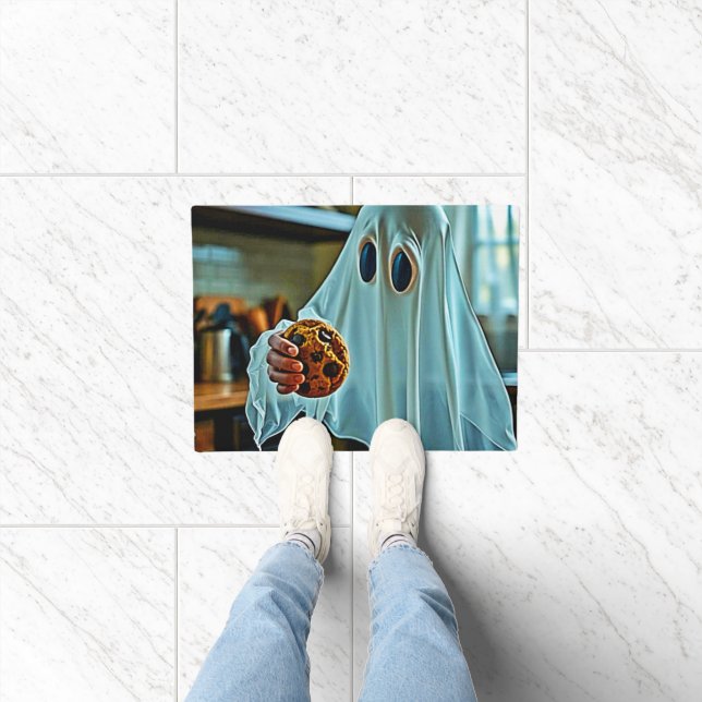 Freundlicher Geist mit Cookie Fußmatte (Indoor)