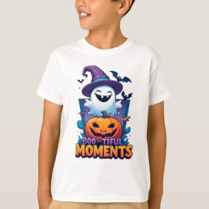 Freundlicher Geist mit Kürbissen für die Halloween T-Shirt
