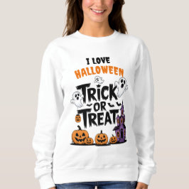 Freundlicher Halloween-Spaß mit Gespenstern und Kü Sweatshirt