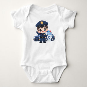 Freundlicher kleiner Offizier Baby Strampler