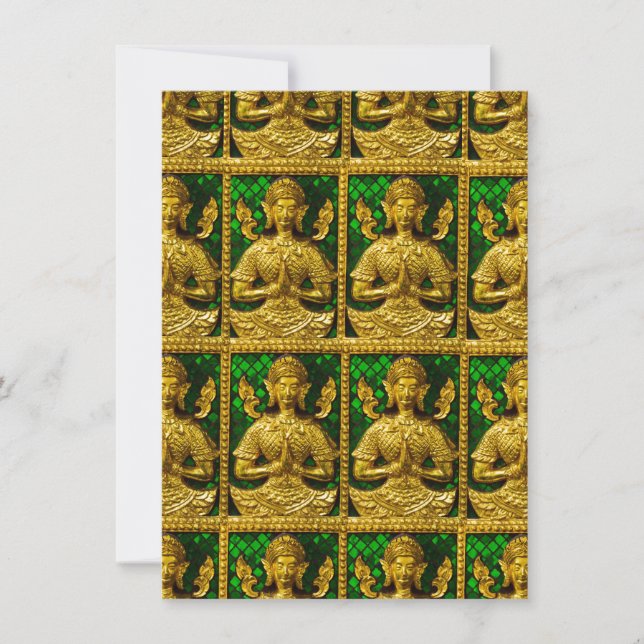 freundlicher sitzender Buddha (Vorderseite)