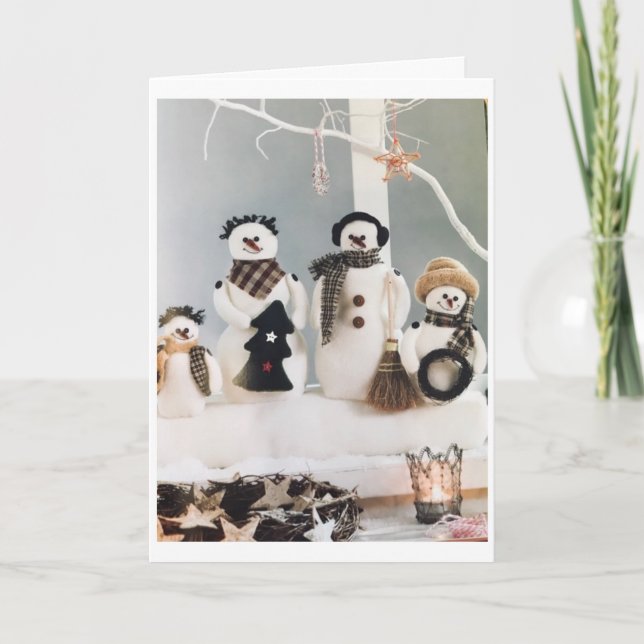 ***FREUNDLICHER URLAUB VON UNSERER FAMILIE ZU IHNE KARTE (Vorderseite)