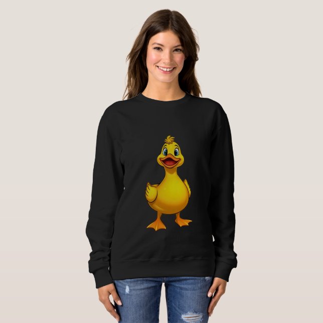Freundliches gelbes Entlein Sweatshirt (Vorne ganz)