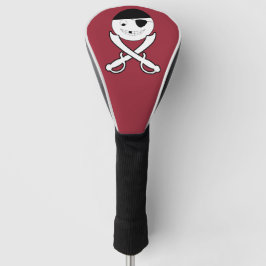 Freundliches Lächeln Pirate mit Crossed Schwerter  Golf Headcover