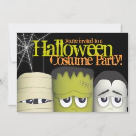 Freundliches Monster & Friends Halloween Party Einladung