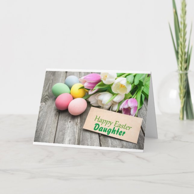 FREUNDLICHES OSTERES **DAUGHTER** HOFFEN, DASS ES  KARTE (Vorderseite)