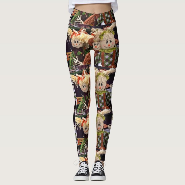 ** FREUNDLICHES SKARECROW.** FRAUEN LEGGINGS (Vorderseite)