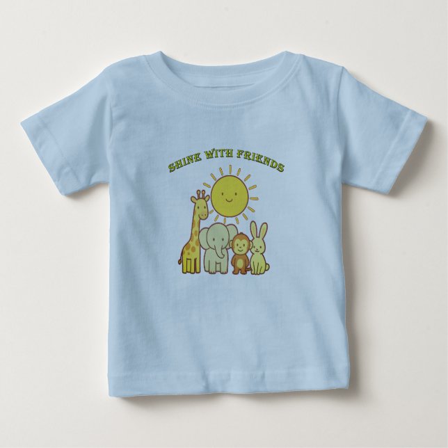 Freundliches Sonnenshirt Baby T-shirt (Vorderseite)