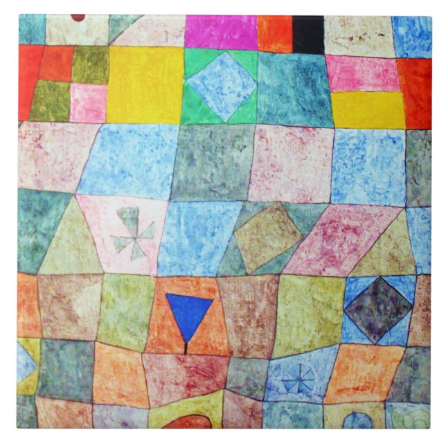Freundliches Spiel, Paul Klee Fliese (Vorderseite)
