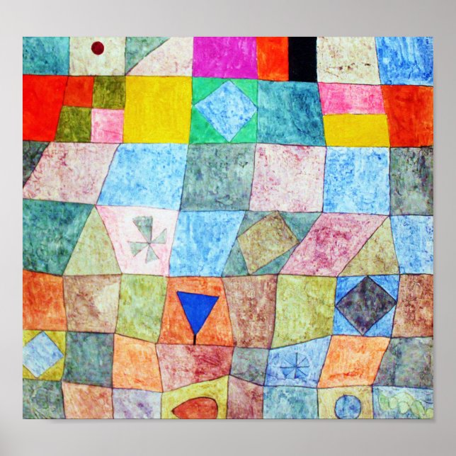 Freundliches Spiel, Paul Klee Poster (Vorne)