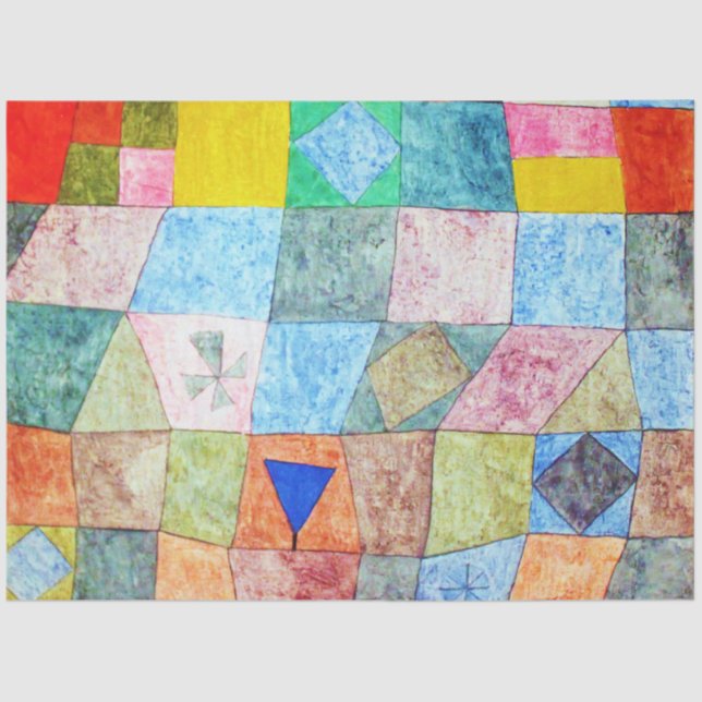 Freundliches Spiel, Paul Klee Seidenpapier (Vorderseite)