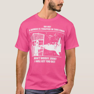 Freundliches Weißer-Hai-Kajütentauchen T-Shirt