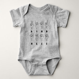 Freundlichkeit, American Sign Language ASL - Graph Baby Strampler