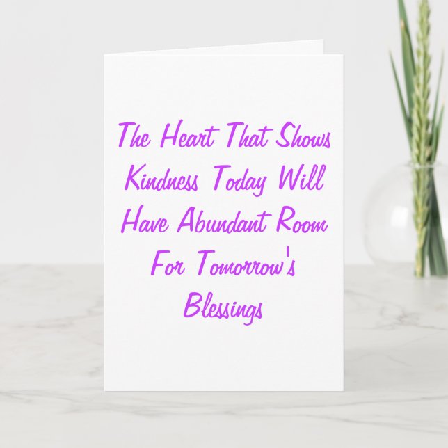 Freundlichkeit Dankeskarte (Vorderseite)