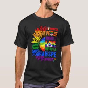 Freundlichkeit Frieden Gleichheit Liebe Inklusion T-Shirt