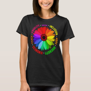 Freundlichkeit Frieden Gleichheit Liebe Inklusion T-Shirt