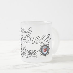 Freundlichkeit für andere zeigen mattglastasse