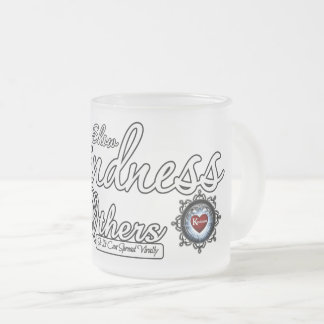 Freundlichkeit für andere zeigen mattglastasse