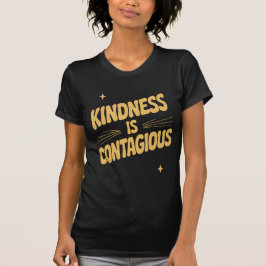 Freundlichkeit ist ansteckend Fette Retro-Typograf T-Shirt