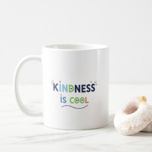 Freundlichkeit ist cool Motivationszitat Kaffeetasse