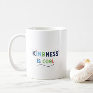 Freundlichkeit ist cool Motivationszitat Kaffeetasse