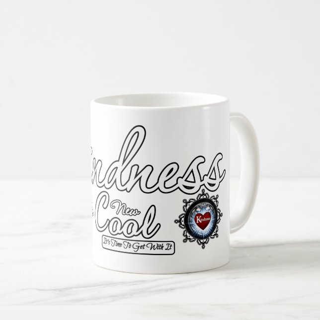 Freundlichkeit ist das neue Coole Kaffeetasse (VorderseiteRechts)