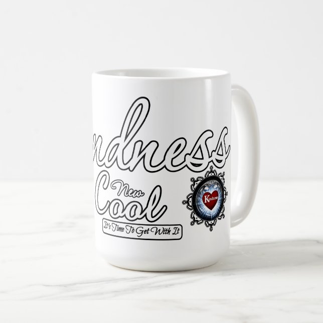 Freundlichkeit ist das neue Coole Kaffeetasse (VorderseiteRechts)