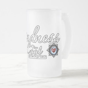 Freundlichkeit ist das neue Coole Mattglas Bierglas