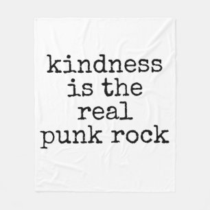 Freundlichkeit Ist Der Wahre Punk Rock Fleecedecke