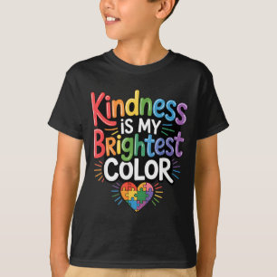 Freundlichkeit ist die hellste Farbe Autismusrätse T-Shirt