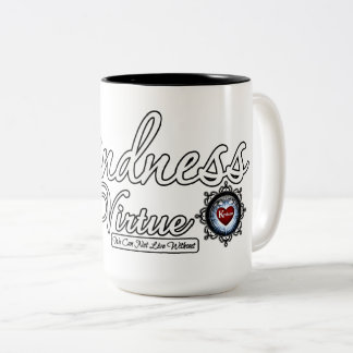 Freundlichkeit ist eine Tugend Zweifarbige Tasse