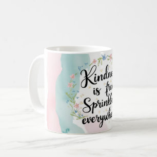 Freundlichkeit ist kostenlos Sprinken es überall 2 Kaffeetasse