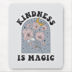 Freundlichkeit ist magische Vintage-Blumen Mousepad