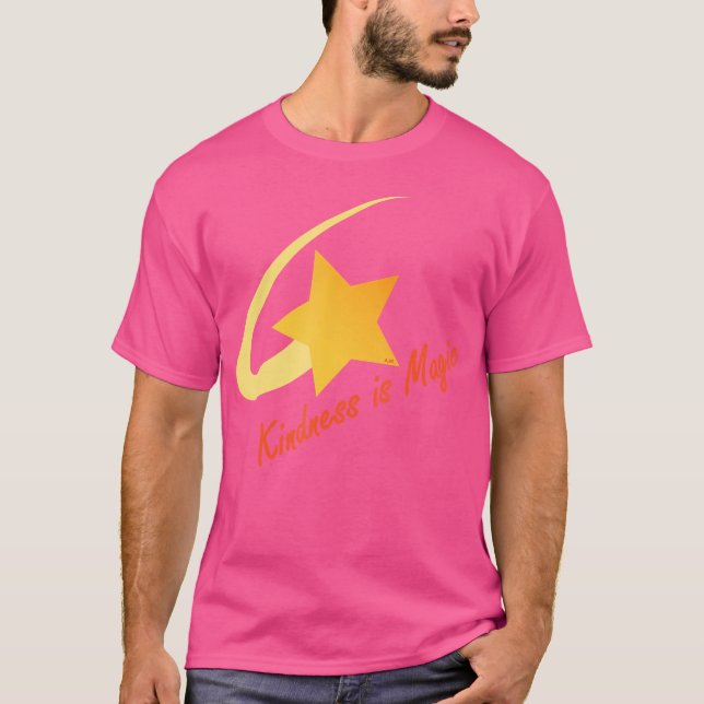 Freundlichkeit ist magischer Sternschnuppe T-Shirt (Vorderseite)