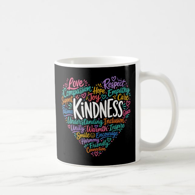Freundlichkeit Mitgefühl Empathie und Respekt Kaffeetasse (Rechts)