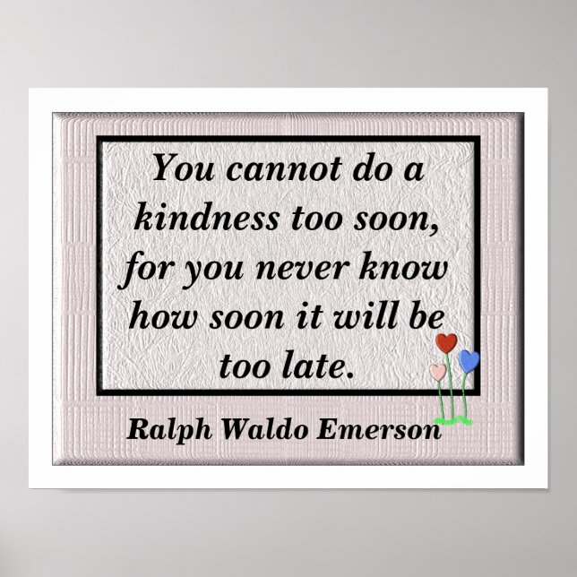 Freundlichkeit Poster (Vorne)