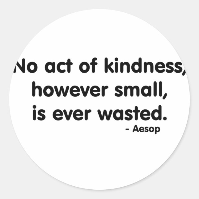 Freundlichkeit Runder Aufkleber (Vorderseite)