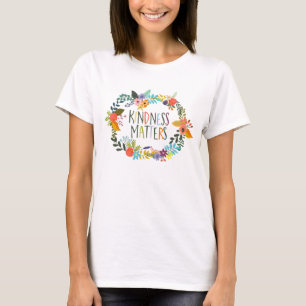 Freundlichkeit zählt, sei freundlich, Zitate, Boho T-Shirt