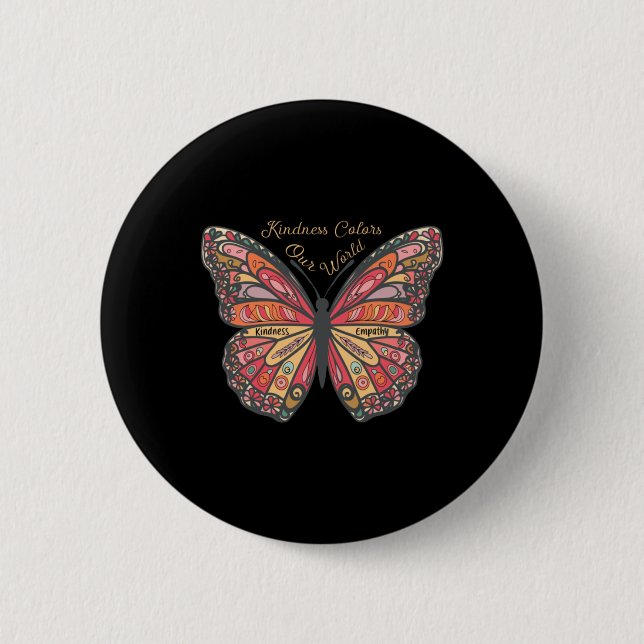 Freundlichkeits-Farben unsere Welt Inspiration Zit Button (Vorderseite)