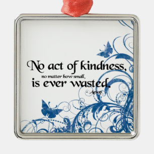 Freundlichkeits-Schmetterlingswirbel Silbernes Ornament