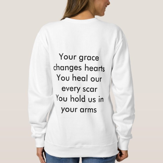 Freundlieblingsbänder Sweatshirt (Rückseite)