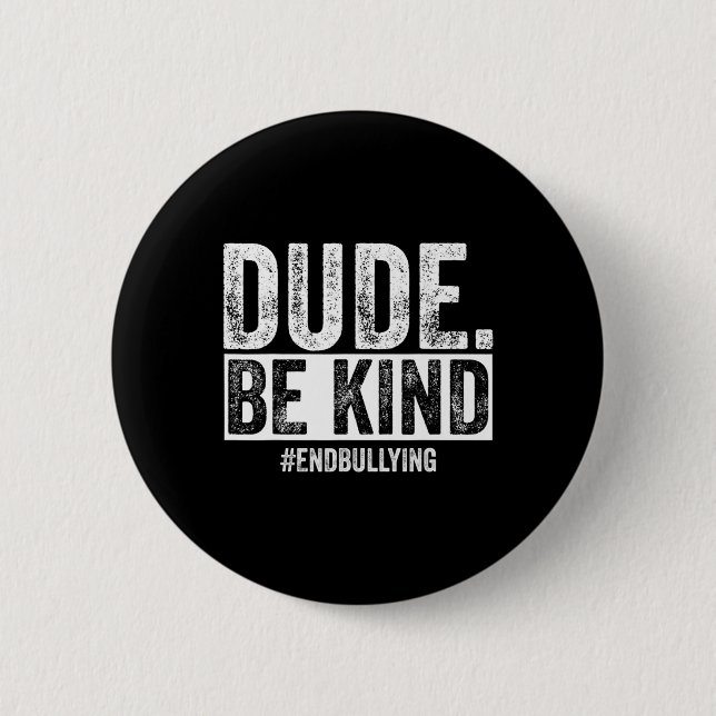 Freundness Day Unity Day Orange No bullying Button (Vorderseite)