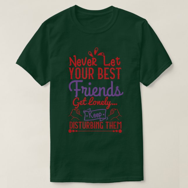Freundschaft 2 Beste Zwei-Beste Freundinnen-Freund T-Shirt (Design vorne)