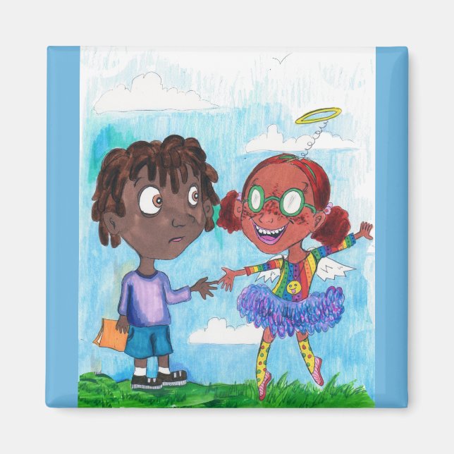 Freundschaft 2 Zoll Square Magnet (Vorne)